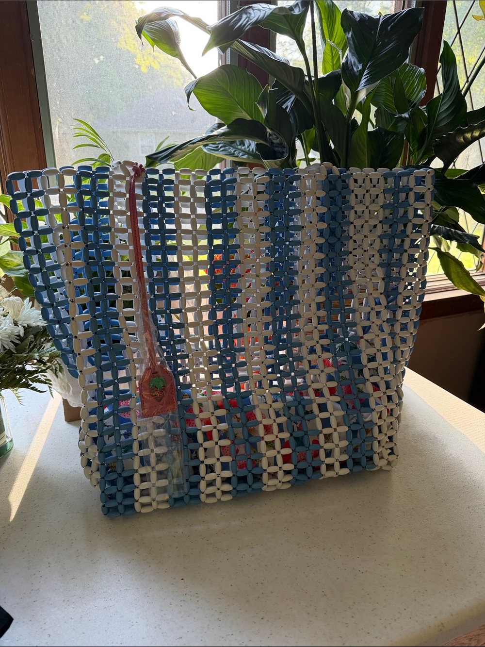 NWOT Kurt Geiger Beaded Kensington Shopper Bag